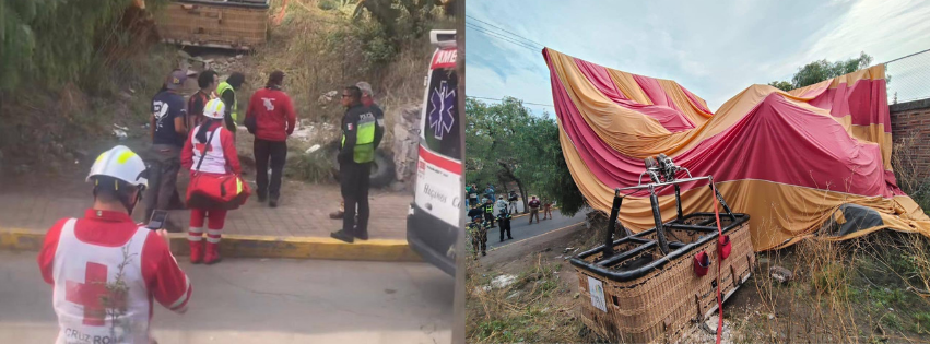 Balão faz pouso de emergência em Teotihuacan, México, deixando 12 pessoas feridas. Acidente ocorreu durante passeio turístico próximo às pirâmides.