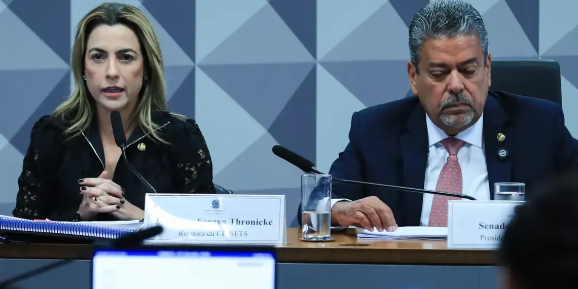 Por 4 a 3, CPI das Bets no Senado rejeita relatório que pedia indiciamento de influenciadoras e empresas de apostas. Comissão é encerrada sem medidas formais.