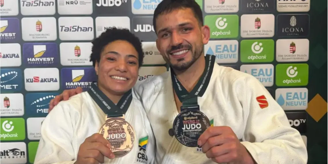 Brasil conquista duas medalhas no Mundial de Judô 2025, em Budapeste: prata com Daniel Cargnin e bronze com Shirlen Nascimento. Desempenho supera edição anterior e anima para os Jogos de Paris.