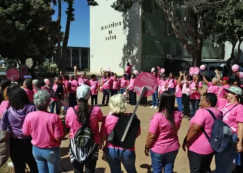 Mulheres com câncer de mama avançado protestam em Brasília. A Femama cobra do Ministério da Saúde a oferta, via SUS, de tratamentos já aprovados no PCDT Rosa, mas ainda indisponíveis.