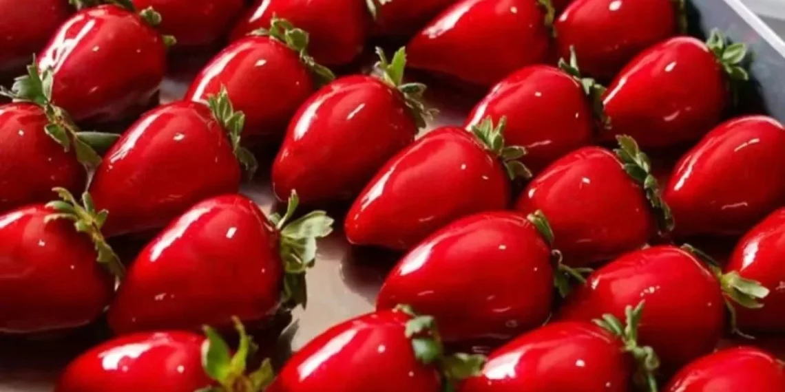 Especialistas da Rede Ebserh alertam para os riscos do “morango do amor”, sobremesa da moda nas redes sociais. Produto pode provocar ansiedade, frustrações e até doenças metabólicas.