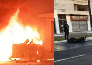 Grave acidente envolvendo duas motos e um carro na Avenida Fernando Ferrari, em Vitória, deixou um homem morto e outro em estado gravíssimo. A via foi totalmente interditada.
