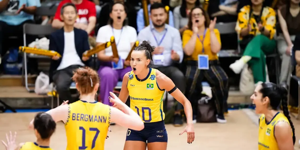 Seleção feminina de vôlei vence Polônia por 3 a 1 e assume a vice-liderança da Liga das Nações. Gabi e Bergmann se destacam e equipe dedica vitória à lesionada Ana Cristina.