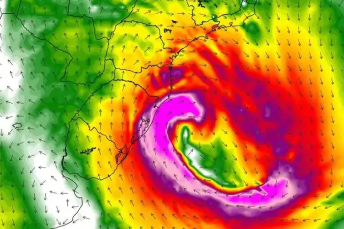 Ciclone provoca ventos de até 100 km/h no Sul e Sudeste, com alerta laranja do Inmet para vendavais e ventos costeiros. Previsão indica frio em SP e tempo seco em outras regiões.