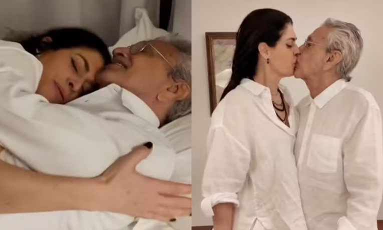 Caetano Veloso celebra aniversário de 83 anos e ganha homenagem especial da mulher, Paula Lavigne — Foto: Reprodução/Instagram