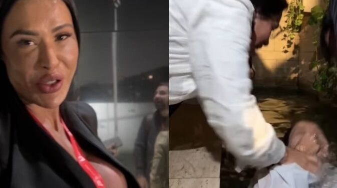 Gracyanne Barbosa participa do batismo conduzido pelo coach Pablo Marçal, que gerou polêmica entre líderes evangélicos sobre a validade do rito.