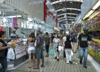 A prévia da inflação (IPCA-15) caiu 0,14% em agosto, após alta de 0,33% em julho, influenciada por queda na energia elétrica, alimentos e combustíveis. Inflação acumulada em 12 meses é de 4,95%.