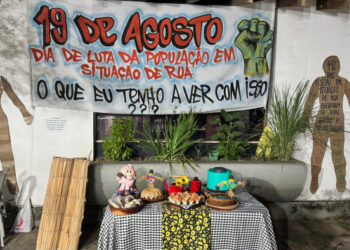 Projeto Ruas promove roda de conversa em Vitória com acolhimento humanizado, escuta ativa e fortalecimento de vínculos para pessoas em situação de rua, em ação alusiva ao Dia Nacional de Luta e Luto.
