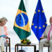 Em ligação com Ursula von der Leyen, presidente da Comissão Europeia, Lula cobrou o respeito aos termos do acordo Mercosul-União Europeia e afirmou que qualquer regulamento interno da UE deve seguir o espírito do tratado. O presidente espera concluir a assinatura ainda em 2025.