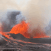 O vulcão Kilauea, no Havaí, entrou em erupção e formou um redemoinho de lava e cinzas chamado “volnado”. Serviço Geológico dos EUA (USGS) transmite imagens ao vivo da cratera Halemaʻumaʻu.