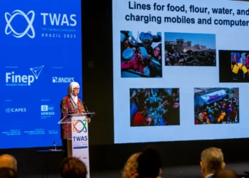 Durante a 17ª Conferência da Academia Mundial de Ciências no Rio, a professora Hala El-Khozondar relatou como docentes e alunos de Gaza resistem à guerra mantendo aulas remotas e bibliotecas locais.