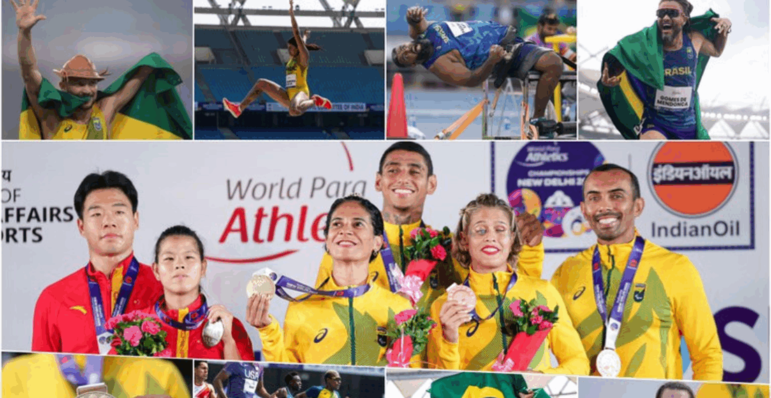 Brasil conquista pela primeira vez o título de campeão mundial de atletismo paralímpico em Nova Delhi, superando a China e somando 44 medalhas, sendo 15 de ouro.