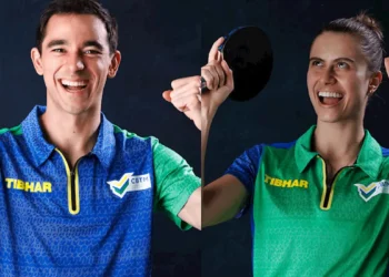 Hugo Calderano e Bruna Takahashi conquistaram o título pan-americano de duplas mistas no tênis de mesa, superando os porto-riquenhos Steven Moreno e Brianna Burgos por 3 a 0.