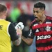 Flamengo vence o Santos, Palmeiras perde para o Mirassol e o Brasileirão pega fogo na reta final com as equipes empatadas em 68 pontos.