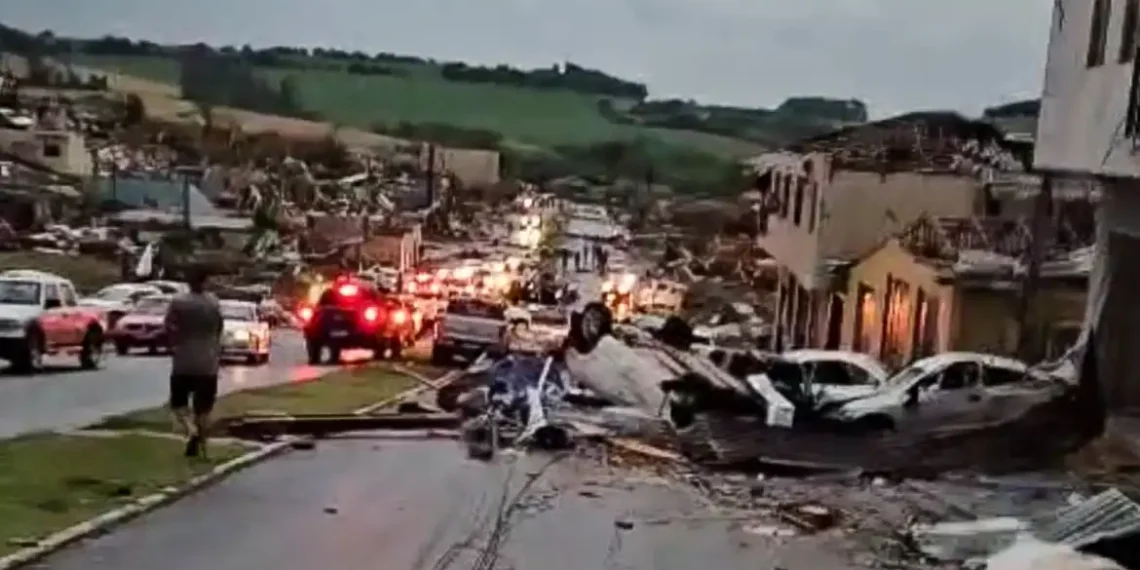 Tempestade com ventos intensos causa devastação em Rio Bonito do Iguaçu, no Paraná. Quatro pessoas morreram e mais de 10 mil foram afetadas. Defesa Civil e equipes estaduais atuam no socorro e recuperação.