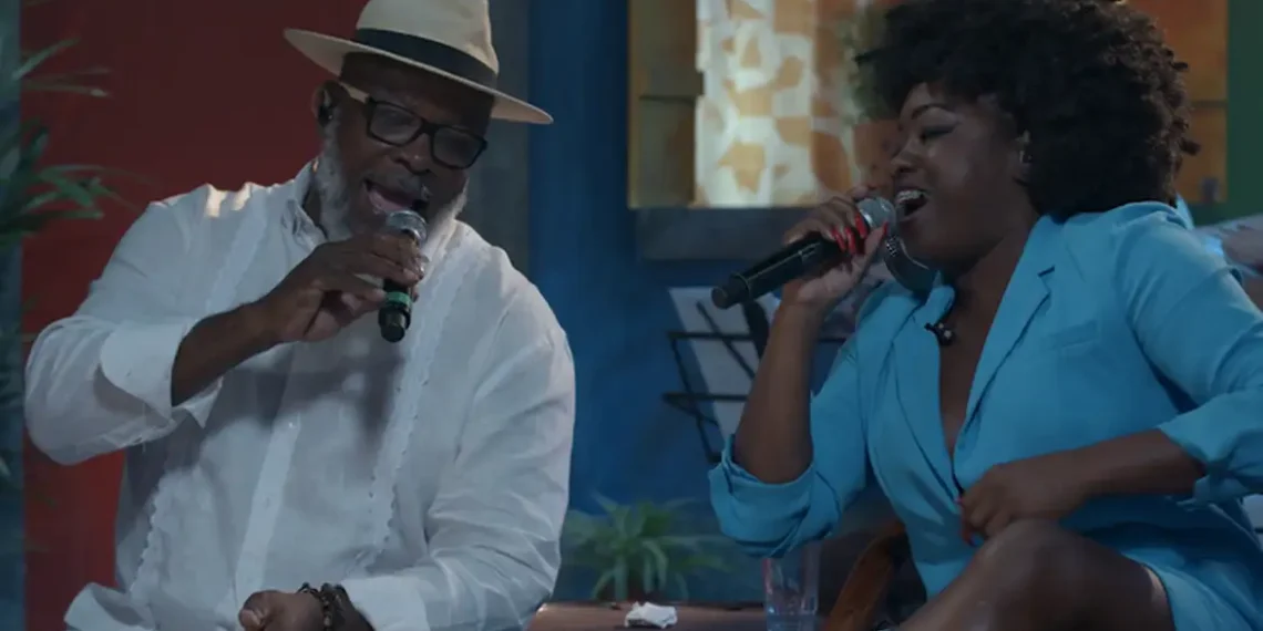 Os cantores PH Mocidade e Andréia Caffé, do Terreiro de Crioulo, participam do Samba na Gamboa, apresentado por Teresa Cristina, neste domingo (2), às 13h, na TV Brasil.