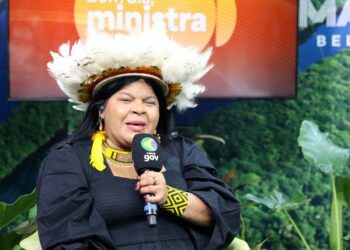 Durante a COP30, em Belém, a ministra Sonia Guajajara ressaltou a importância do financiamento direto às comunidades indígenas e o papel essencial desses povos na proteção do planeta e no combate à crise climática.