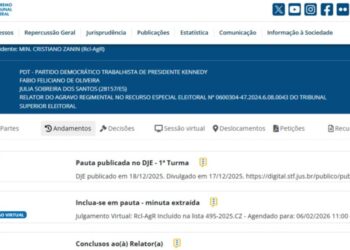 STF: O destino do terceiro mndato de Dorley Fontão em Presidente Kennedy (ES) será decidido pela 1ª Turma