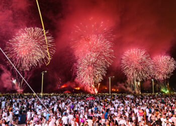 Vitória terá queima de fogos simultânea em três regiões na virada para 2026, com 17 toneladas de fogos e shows pirotécnicos inclusivos.