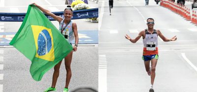 Atletas do Exército Brasileiro sobem ao pódio da 100ª São Silvestre. Núbia Oliveira e Fábio Jesus conquistaram o terceiro lugar nas categorias feminina e masculina.