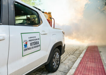 Prefeitura de Vitória divulga roteiro do fumacê de fevereiro e intensifica ações de combate ao Aedes aegypti, transmissor da dengue, chikungunya e zika.