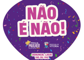 Prefeitura de Vitória promove campanha “Não é Não” no Sambão do Povo para combater o assédio sexual durante os desfiles e orientar o público sobre denúncias.