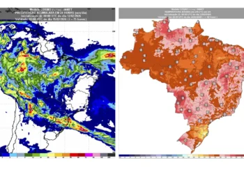 Previsão do tempo para o Carnaval aponta calor e chuvas isoladas em grande parte do Brasil, com risco de tempestades no Sul e recomendações de segurança para foliões.