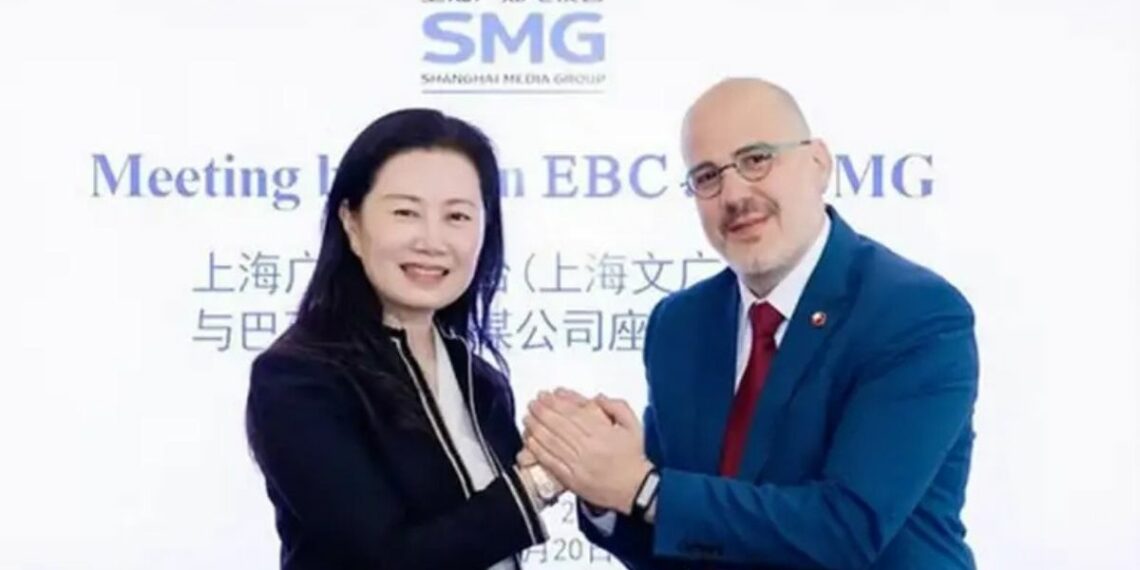 EBC fecha parcerias com empresas de mídia na China, incluindo Shanghai Media Group e plataformas digitais, e amplia cooperação tecnológica e audiovisual.