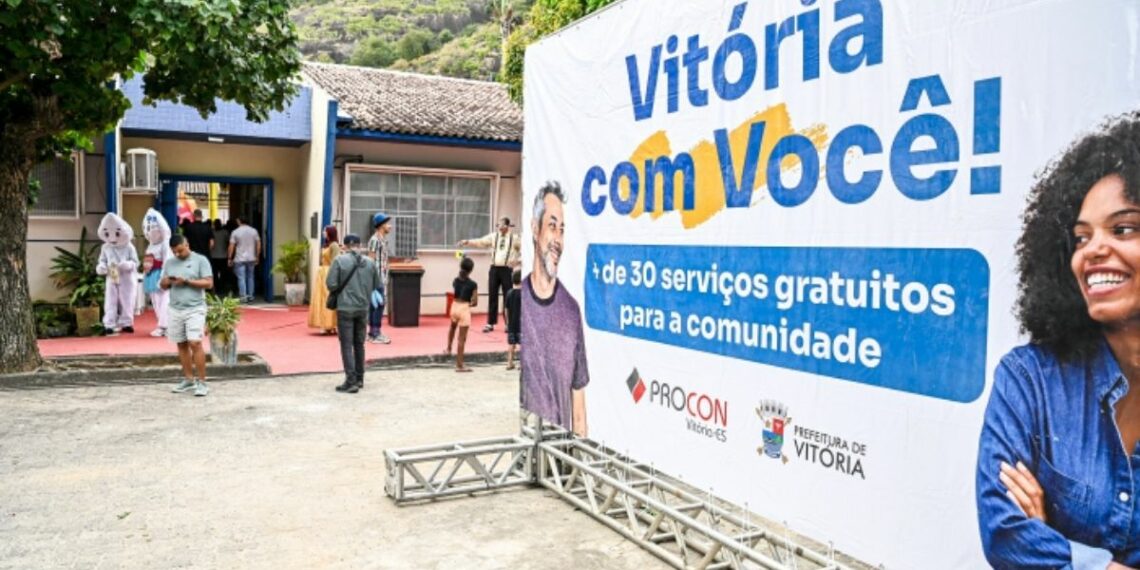 Vitória com Você oferece serviços gratuitos em Andorinhas e entrega melhorias em escola municipal com investimento de R$ 3,5 milhões.