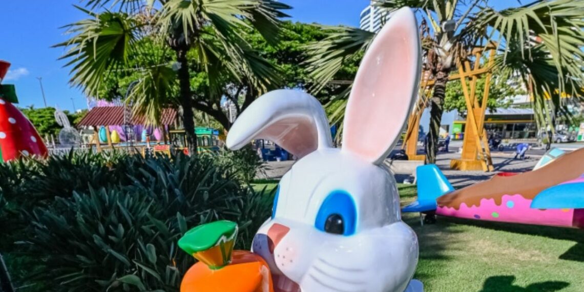 Vilas de Páscoa 2026 começam em Vitória com cenários iluminados, atrações interativas e programação gratuita para toda a família.