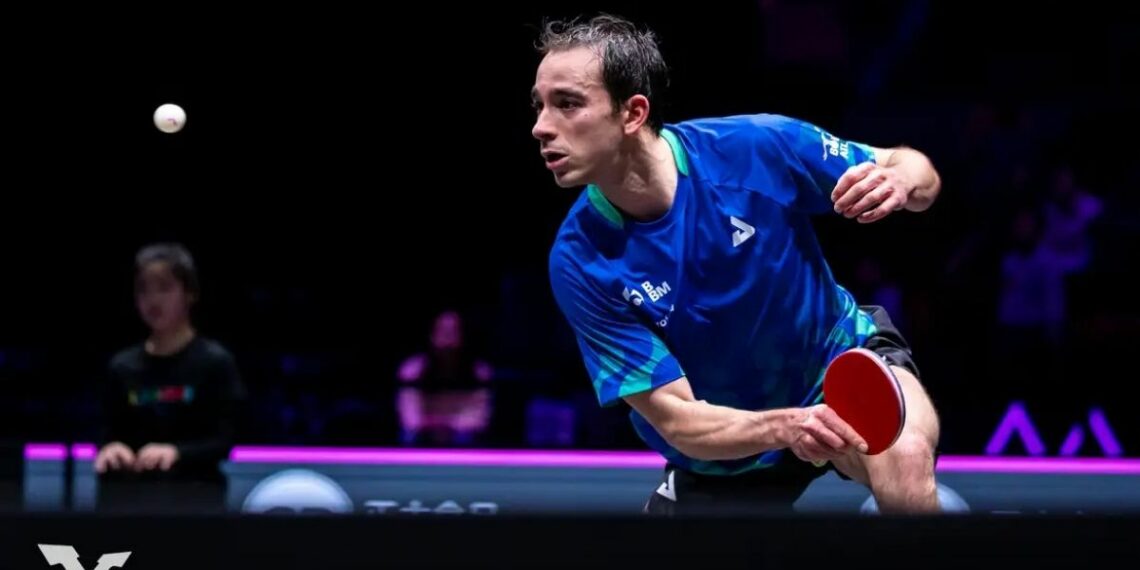 Hugo Calderano vence duelo difícil, avança às quartas da Copa do Mundo de tênis de mesa e enfrenta Alexis Lebrun.