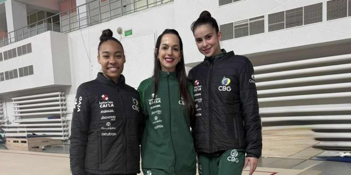 As ginastas capixabas Geovanna Santos e Sofia Madeira participam da etapa da Copa do Mundo de Ginástica Rítmica em Tashkent, no Uzbequistão, representando o Brasil com apoio do Bolsa Atleta.