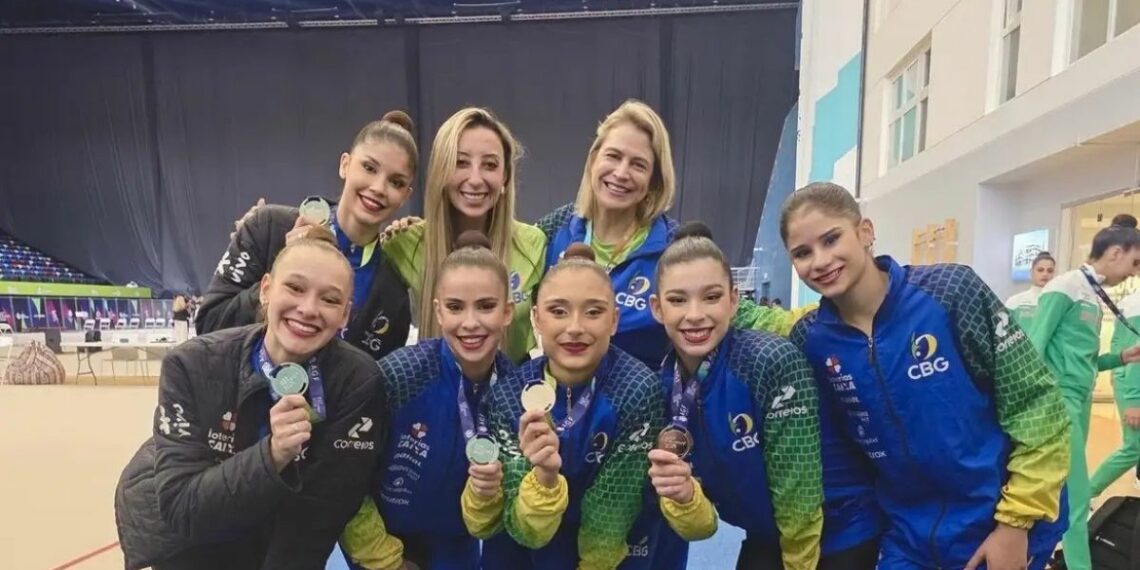 Brasil conquista prata na Copa do Mundo de ginástica rítmica em Baku e mantém bom desempenho na temporada internacional.
