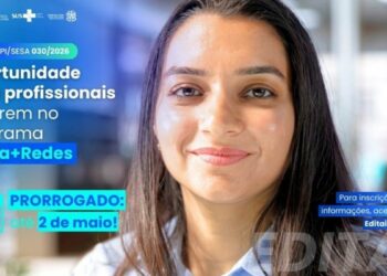 Sesa prorroga inscrições para o programa Apoia+Redes até 2 de maio. São 20 vagas para profissionais de saúde com atuação na Atenção Primária no ES.
