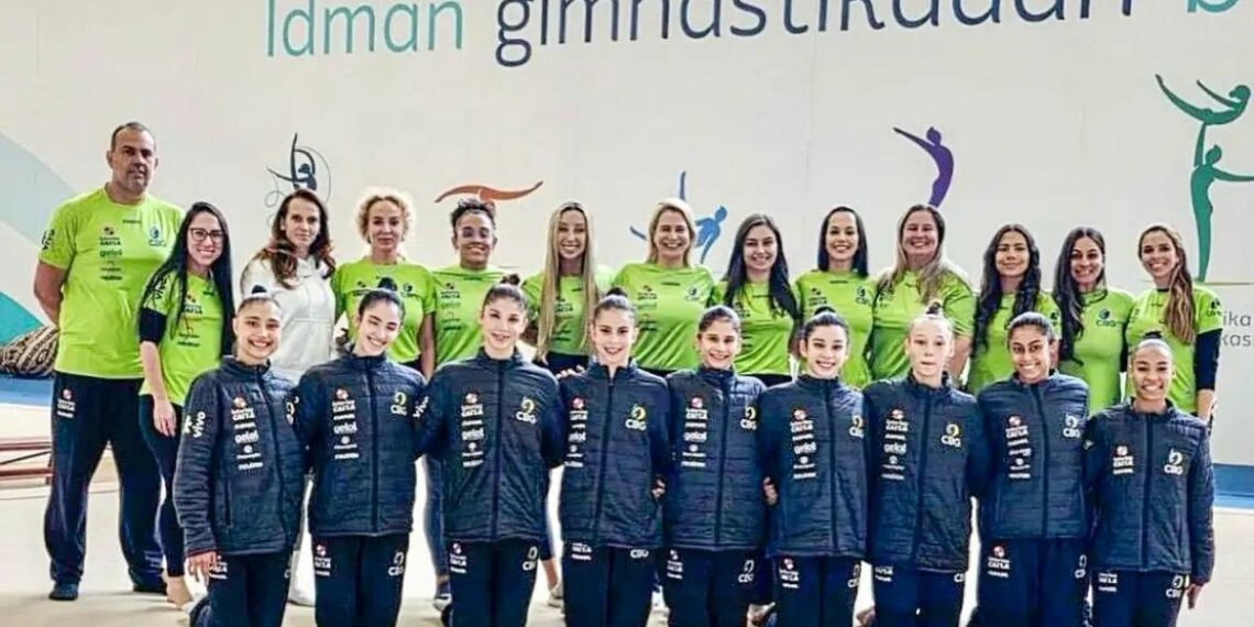 Brasil garante cinco finais na etapa de Tashkent da Copa do Mundo de Ginástica Rítmica. Decisões acontecem neste domingo (12).