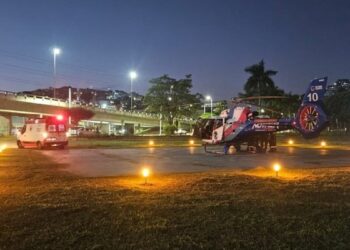 Heliponto da Rodoviária de Vitória volta a operar à noite após reparos na iluminação, garantindo suporte a resgates e transporte de pacientes.