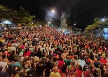 Celebração do Dia de São Jorge em Porto Alegre reúne ato inter-religioso com católicos e religiões de matriz africana no bairro Partenon.