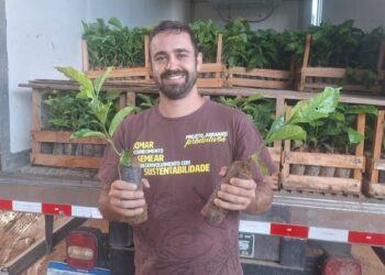 Caravana do Projeto Arranjos Produtivos entrega 161,5 mil mudas a agricultores familiares em seis cidades do norte do Espírito Santo.