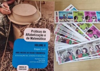 Material da EJA usa quadrinhos da Engenheira Eugênia para conscientizar alunos sobre assédio moral e violência de gênero no trabalho. Projeto também promove representatividade.