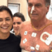 Ex-primeira-dama informa melhora no estado de saúde de Bolsonaro e início de fisioterapia.