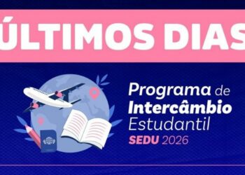 Estudantes da rede estadual têm até segunda-feira (4) para se inscrever no Programa de Intercâmbio Estudantil Sedu 2026.