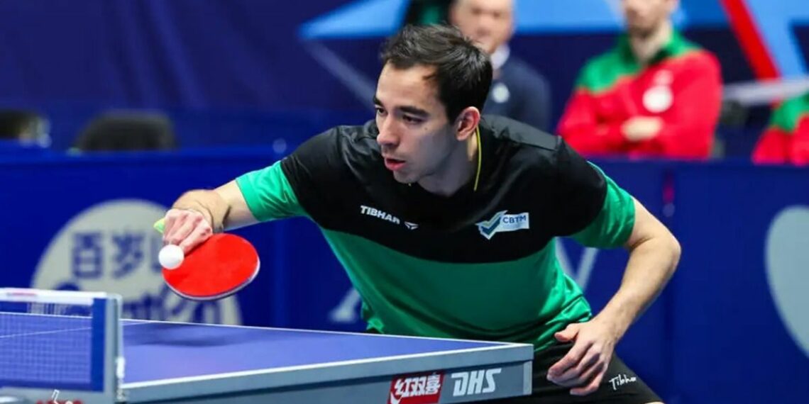 Seleção brasileira masculina de tênis de mesa enfrenta a França nas quartas do Mundial por Equipes em Londres. Hugo Calderano lidera o Brasil na busca por vaga inédita.