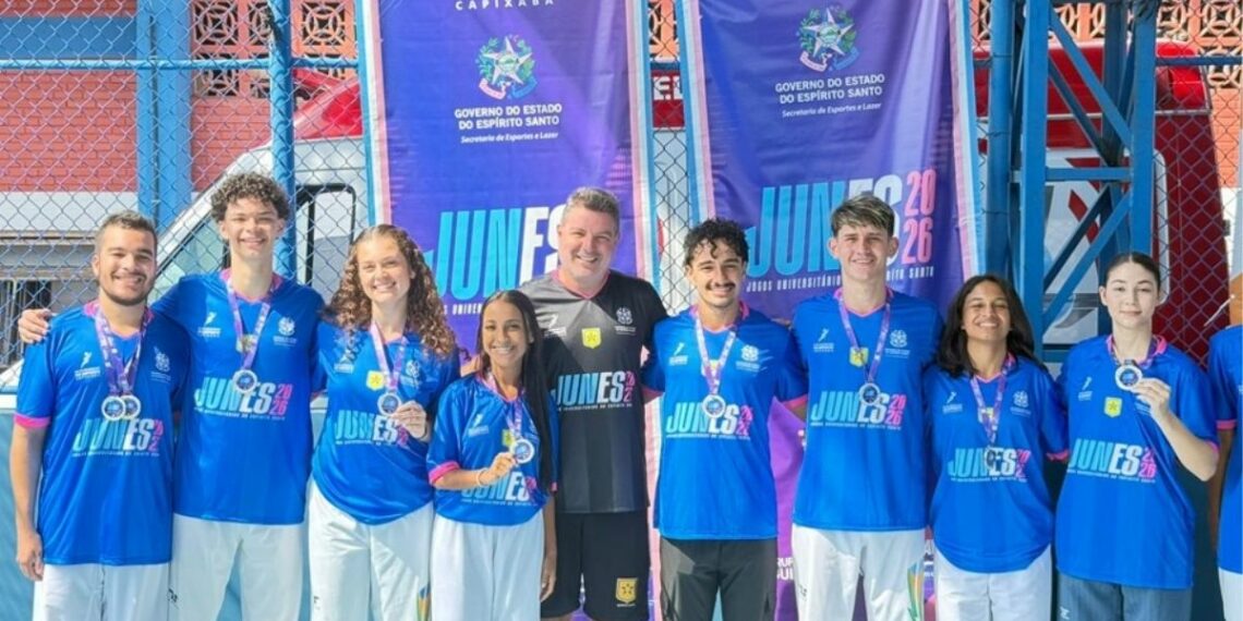 Jogos Universitários do Espírito Santo 2026 tiveram início com disputas de taekwondo, karatê, tênis, tiro com arco, cheerleading, futsal e basquete. Campeões representarão o ES em Goiânia.