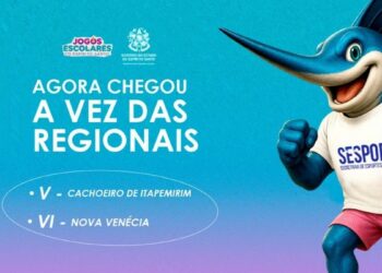 Regionais V e VI dos Jogos Escolares do Espírito Santo começam nesta segunda-feira (25) em Cachoeiro de Itapemirim e Nova Venécia.