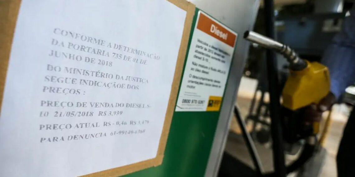 Preço do diesel cai 4,5% em cinco semanas no Brasil, mas combustível ainda está quase 19% acima do período pré-guerra no Irã.