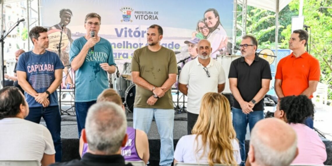 Prefeitura de Vitória entregou nova etapa da reurbanização da Grande São Pedro com parque, campo sintético, ciclovias e áreas de convivência entre Nova Palestina e Resistência.