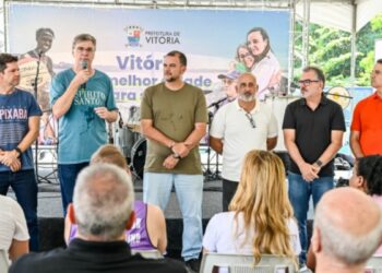Prefeitura de Vitória entregou nova etapa da reurbanização da Grande São Pedro com parque, campo sintético, ciclovias e áreas de convivência entre Nova Palestina e Resistência.