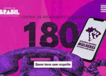 Campanha do Ministério da Justiça alerta para o aumento da violência contra a mulher durante jogos e reforça a importância da denúncia pelo Ligue 180.