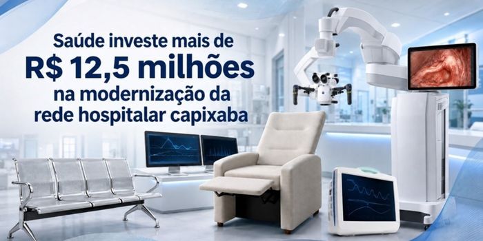 Secretaria da Saúde do Espírito Santo investe mais de R$ 12,5 milhões em equipamentos hospitalares e mobiliários para fortalecer a rede pública e ampliar a qualidade do atendimento.
