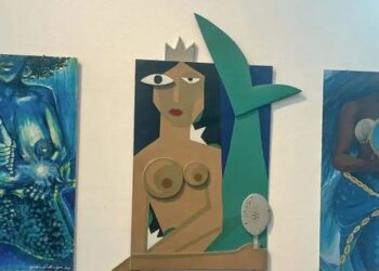Exposição gratuita Saudação a Iemanjá – 3 Tempos reúne mais de 120 obras de artistas renomados e iniciantes na Biblioteca Parque Estadual, no Rio de Janeiro, até 15 de junho.